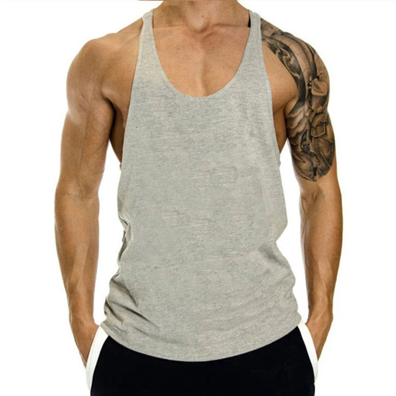 Men’s Cotton Y-Back Stringer Tank