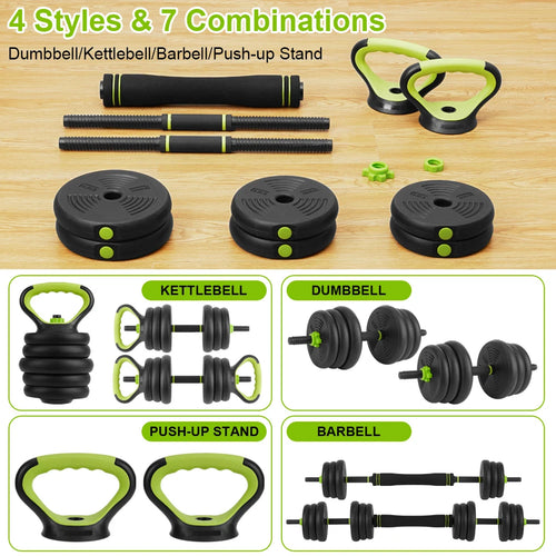 4-in-1 Adjustable Dumbbell Set (44/66/88 lbs)