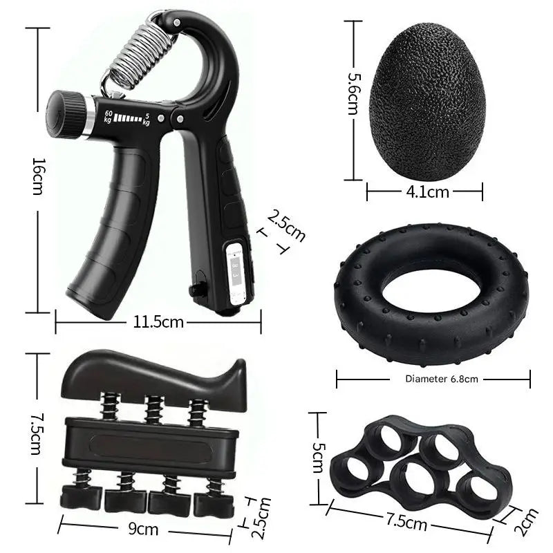 5-Piece Hand Grip Strength Trainer Set