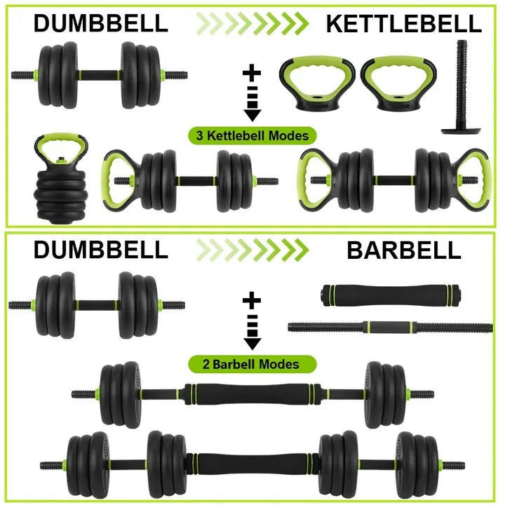 4-in-1 Adjustable Dumbbell Set (44/66/88 lbs)