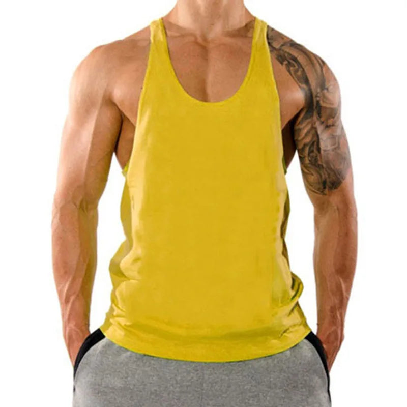 Men’s Cotton Y-Back Stringer Tank