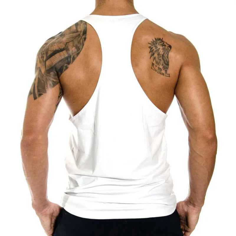 Men’s Cotton Y-Back Stringer Tank